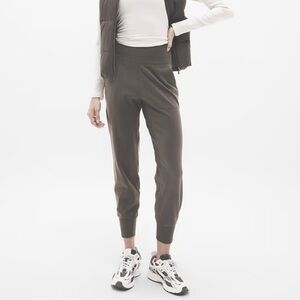 Athleta Venice Jogger Sweatpants Grey Tan Griege Small EUC